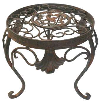 Preview: Hübscher Pflanzhocker Tecla mittel ca. 25 cm - Gartendekoration